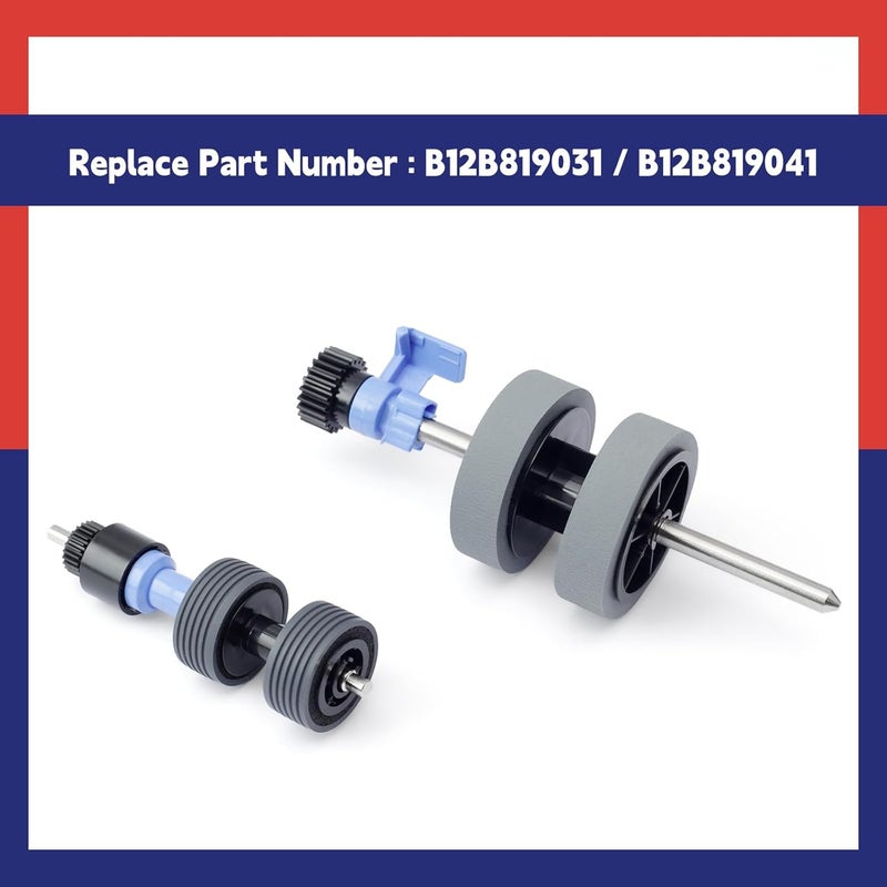Dusledel B12B819031 Scanner Exchange Roller Kit Replacement for Epson DS-530 ES-400 ES-500W ES-865 FF-680W DS-570W DS-575 DS-770 DS-780 DS-870 DS-970 DS-975 Replace B12B819041 - Image 4